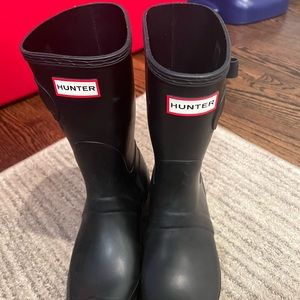 HUNTER WOMENS BOOTS SIZE 10 black
